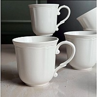 Набор из 6 кружек 450 мл Simple White Lenardi