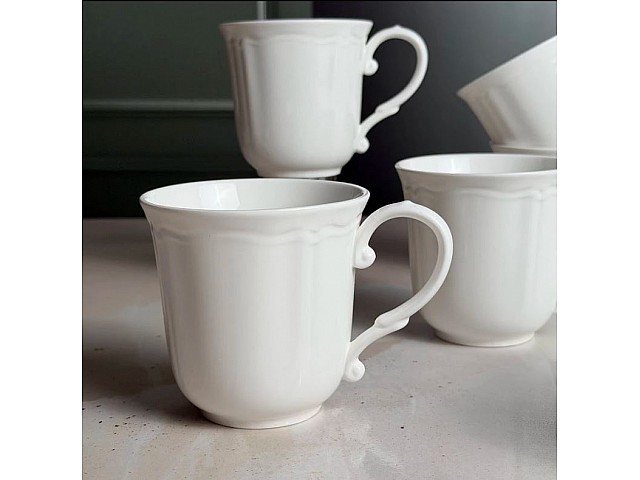 Набор из 6 кружек 450 мл Simple White Lenardi Набор из 6 кружек 450 мл Simple White Lenardi