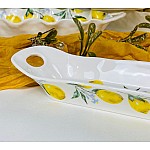 Глубокое блюдо 30,5 см с ручками Лимоны Lenardi