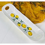 Глубокое блюдо 30,5 см с ручками Лимоны Lenardi