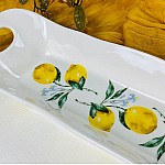 Глубокое блюдо 30,5 см с ручками Лимоны Lenardi