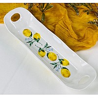 Глубокое блюдо 30,5 см с ручками Лимоны Lenardi