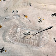 Масленка 17 см с ножом Butter Lenardi