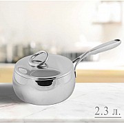 Ковш 2,3 л крышкой 18 см Mirrow Lenardi