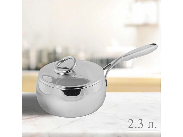 Ковш 2,3 л крышкой 18 см Mirrow Lenardi Ковш 2,3 л крышкой 18 см Mirrow Lenardi