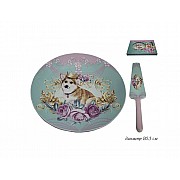 Тортовница с лопаткой Lenardi Милый друг