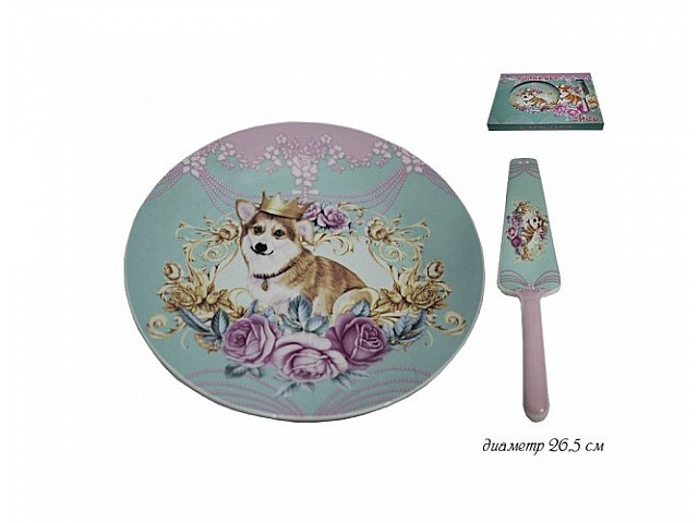 Тортовница с лопаткой Lenardi Милый друг