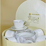 Чайный набор на 6 персон 12 предметов Крокус золото Lenardi