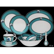 Чайно-столовый сервиз Lenardi Лазурь 52 предметов