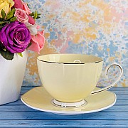 Чайный набор на 6 персон 12 предметов 250 мл Viola Lenardi желтый