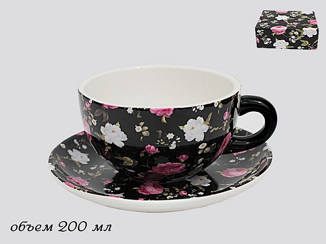 Чашка с блюдцем Ситец Lenardi