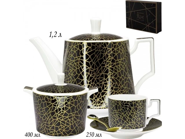 Чайный сервиз Lenardi Cracks 22 предмета 250 мл