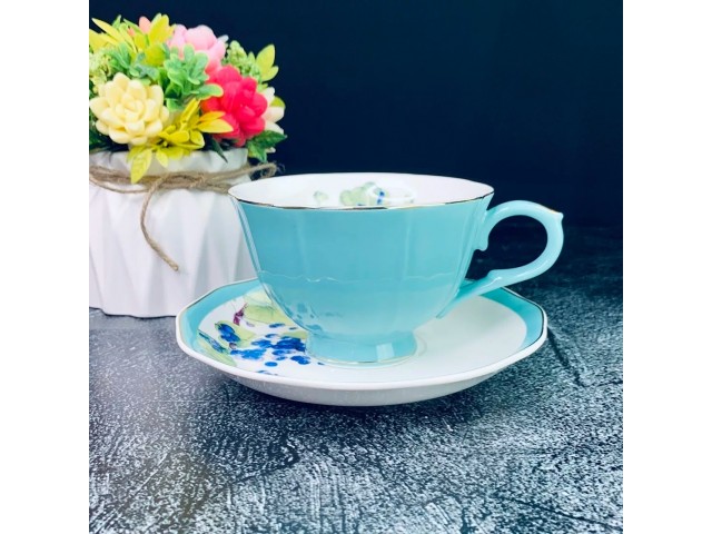 Чайный набор Varnish Lenardi голубой 12 предметов