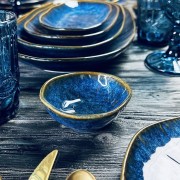 Набор 6 глубоких блюдец Aquamarine Lenardi 9*4 см