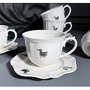 Чайный набор на 6 персон 12 предметов 250 мл Lucky Goose Lenardi