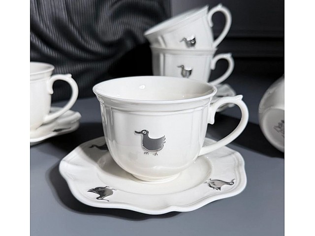 Чайный набор на 6 персон 12 предметов 250 мл Lucky Goose Lenardi