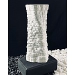 Ваза 43 см Эфиопия Lenardi белая