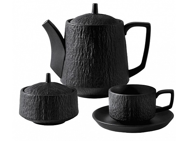 Чайный сервиз на 6 персон 16 предметов Эфиопия Lenardi черный