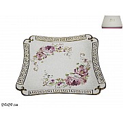 Квадратное блюдо Мраморная Lenardi 24 см