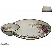 Круглое блюдо Азалия Lenardi 35 см