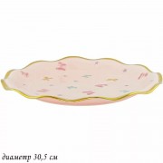 Блюдо Lenardi Бабочки розовые 30,5 см