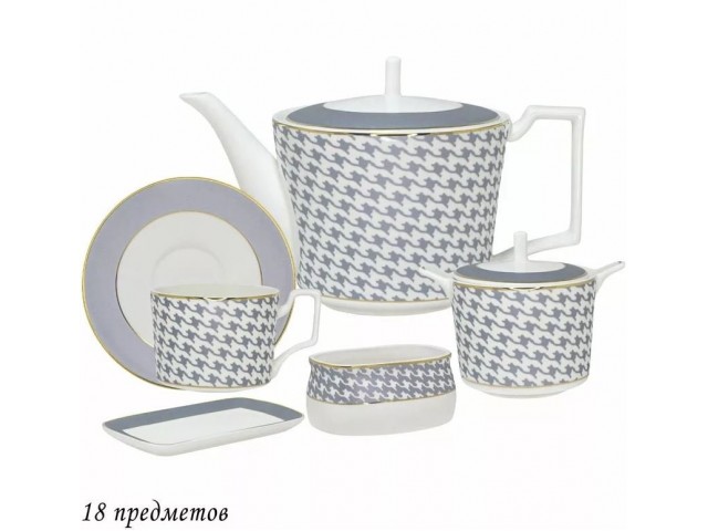 Чайный сервиз Earl Grey Lenardi на 6 персон 18 предметов