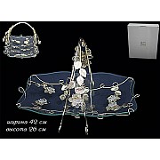 Фруктовница 42см Позолоченный металл