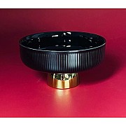 Конфетница 15,5см на ножке Multicolor Lenardi черная