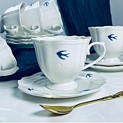 Чайный набор на 6 персон 12 предметов Ласточки Lenardi