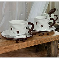Кофейный набор на 2 персоны 6 предметов 120 мл Coffee Lenardi Кофейный набор на 2 персоны 6 предметов 120 мл Coffee Lenardi
