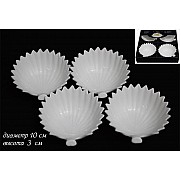 Набор из 4 салатников Lenardi Ракушка 10 см