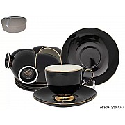 Чайный набор Lenardi Радуга черный 12 предметов 220 мл