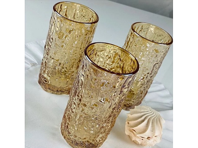 Набор из 6 стаканов 340 мл Glass Color Lenardi желтый