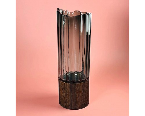 Декоративная ваза для цветов 36 см Fiore Lenardi черная