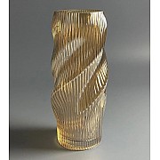 Декоративная ваза для цветов 29см Vase Lenardi желтая