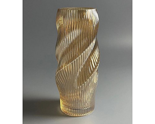 Декоративная ваза для цветов 29см Vase Lenardi желтая