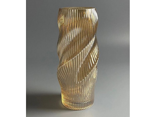 Декоративная ваза для цветов 29см Vase Lenardi желтая