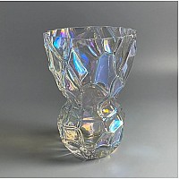 Декоративная ваза для цветов 25см Vase Lenardi перламутр