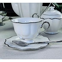 Чайный набор Magnolia Silver на 6 персон 12 предметов