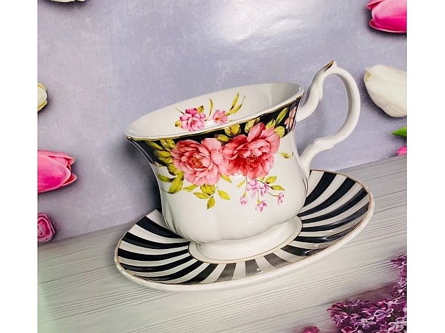 Чайный набор Flora Lenardi на 6 персон 12 предметов 260 мл