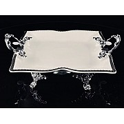 Блюдо 33 см Atlantis Lenardi на ножках с ручками