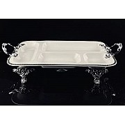 Менажница 38 см Atlantis Lenardi на ножках с ручками