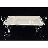 Менажница 38 см Atlantis Lenardi на ножках с ручками