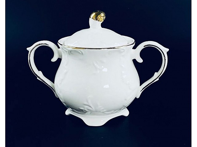 Сахарница 350 мл Аврора золото Lenardi