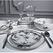 Столовый сервиз на 6 персон 27 предметов Black Flowers Lenardi