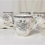 Набор из 6 кружек 320 мл Black Flowers Lenardi