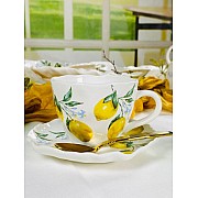Кофеный набор на 6 персон 12 предметов Лимоны Lenardi