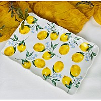 Прямоугольное блюдо 30,5 см Лимоны Lenardi