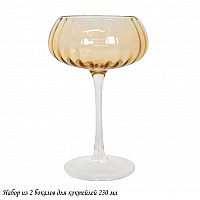 Набор из 2 бокалов для коктейлей 230 мл Rainbow gold Lenardi