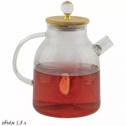 Стеклянный заварочный чайник Lenardi 1,8 л